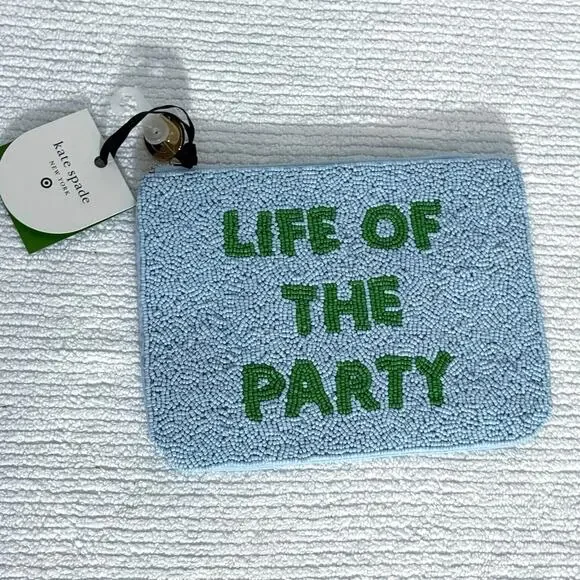 Kate Spade x Target Life of the Party Beaded Clutch Bag Limited Novelty - Picture 2 of 3